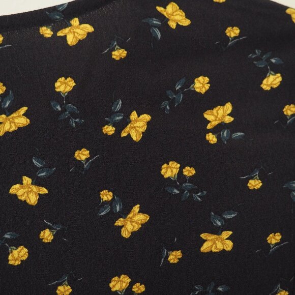 & Other Stories Black Floral Midi Dress - Picture 9 of 9